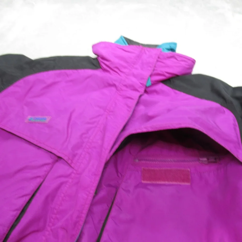 Columbia Jacket Women Large Purple Insulated Removable Liner Reversible 3in1 VTG - Picture 8 of 16